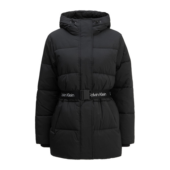 Calvin Klein Γυναικείο μπουφάν Logo Belt Hooded Puffer Jacket